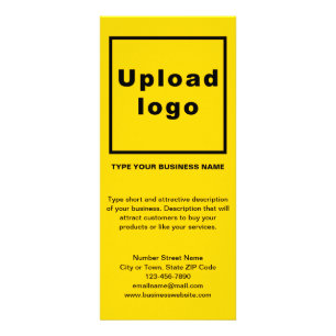 Cartão para rack amarelo para empresa