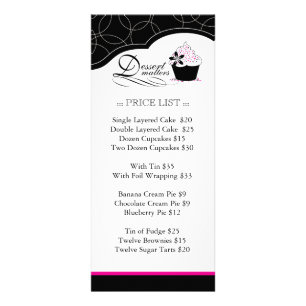 Cartão para rack de padaria