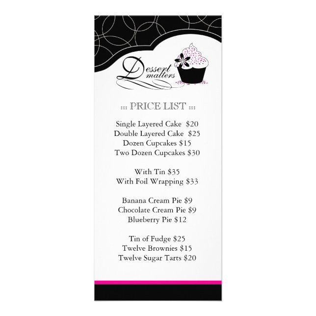 Cartão para rack de padaria (Frente)