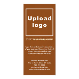 Cartão para rack marrom