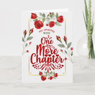 Cartão para Rosas vermelhas de aniversário de casamento d