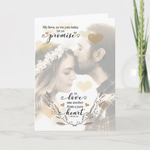 Cartão para Script de Bíblia de Promessas Cristãs de Noiv