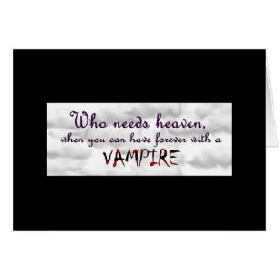 Cartão Para sempre com um vampiro