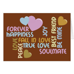 Cartão Para sempre felicidade