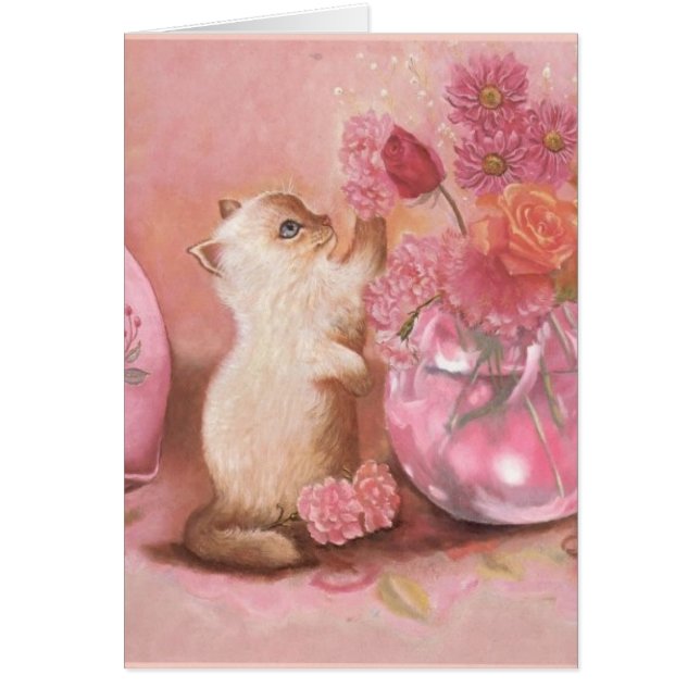 Cartão Para sempre gatinho (Frente)