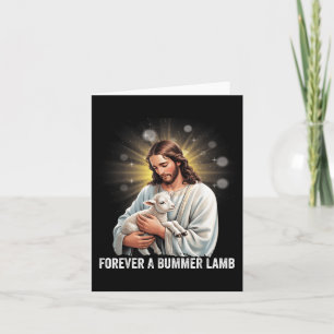Cartão Para Sempre Um Bummer Lamb, Lamb Jesus Artwor Cris