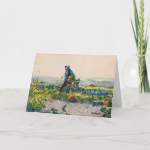 Cartão Para ser um menino de fazendeiro Winslow Homer