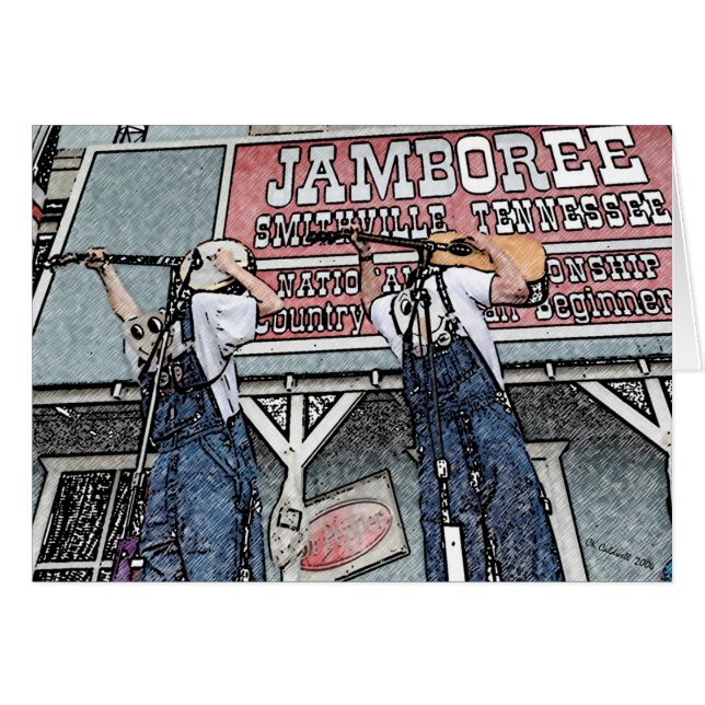 Cartão Para trás Bluegrass (Frente Horizontal)