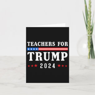 Cartão Para Trump 2024 Patriotic American Flag