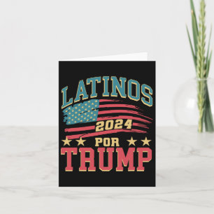 Cartão Para Trump 2024 Presidente Eleitoral Hispânico Lat