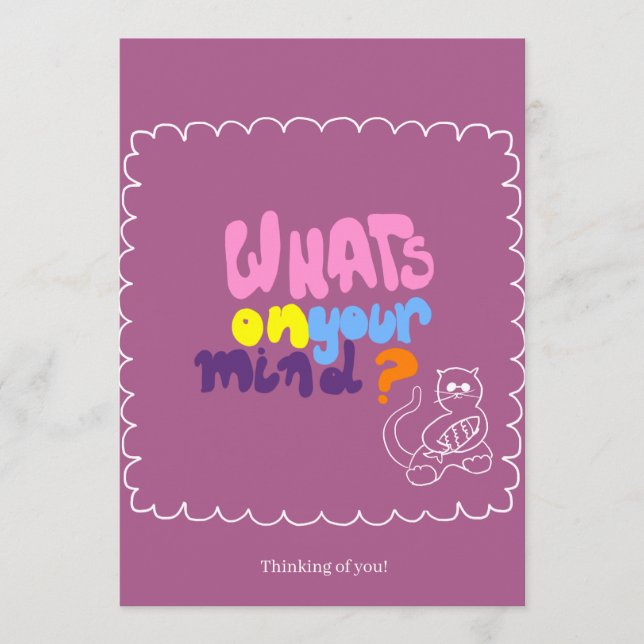 Cartão para um amigo (Frente)