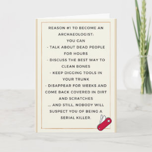 Cartão Para um amigo arqueólogo