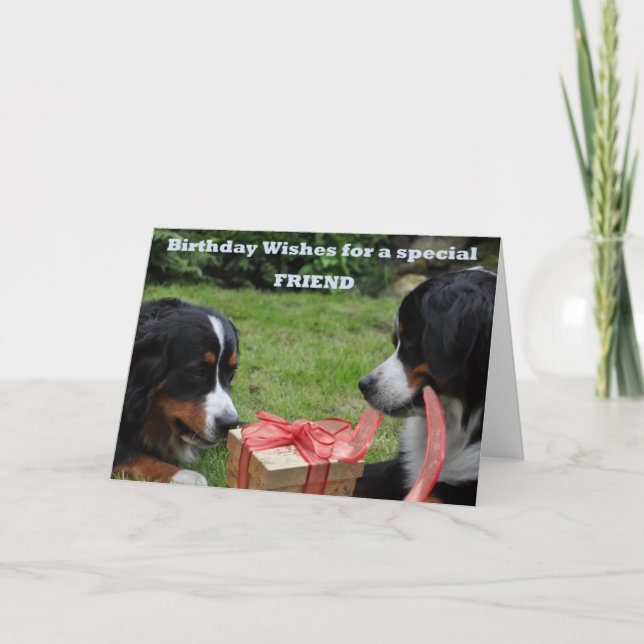 Cartão Para um amigo especial (Frente)