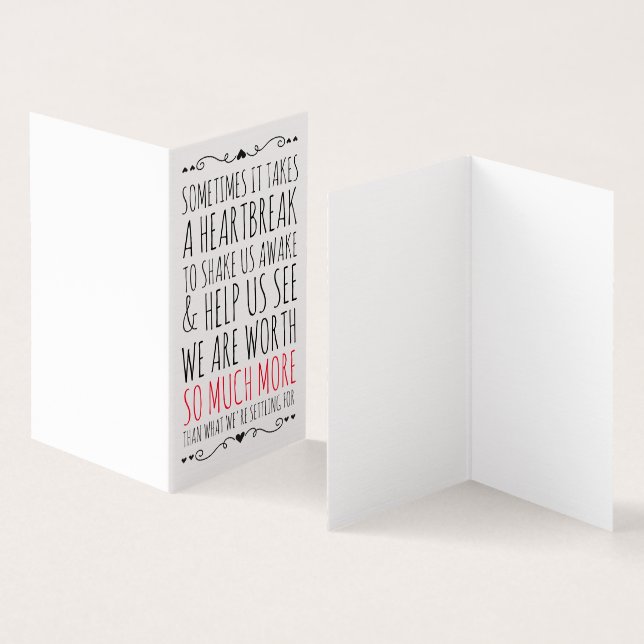 Cartão para um Amigo Partilhado pelo Coração (Interior e exterior)