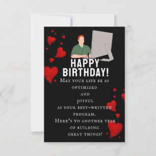Cartão Para um brilhante aniversário de engenheiro de sof