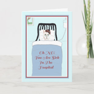 Cartão para um Gato no Hospital Animal