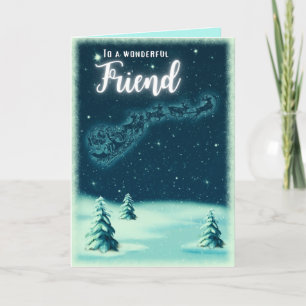 Cartão Para Um Maravilhoso Natal De Amigo