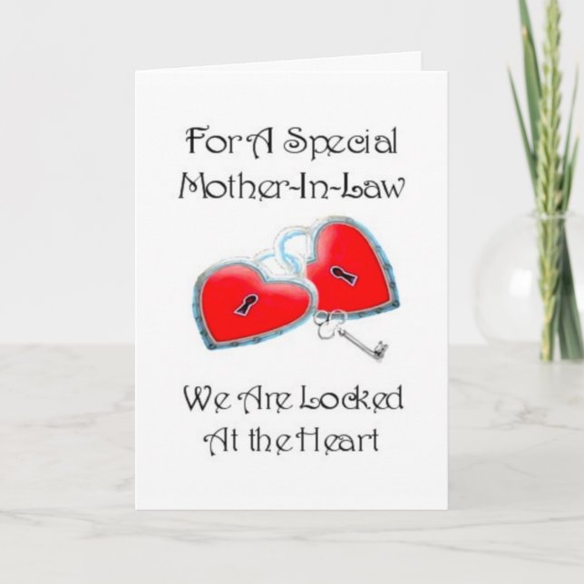 Cartão Para Uma Mãe Especial, Poema De Direito Com Gráfic (Frente)