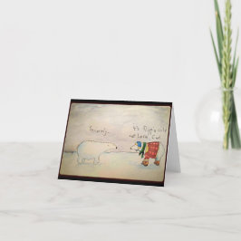 Cartão para urso polar