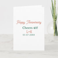 Parabéns 40 feliz aniversário laranja verde nome d