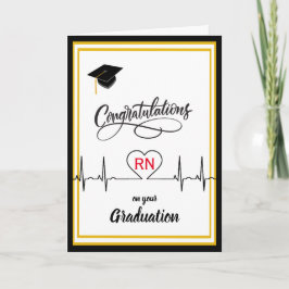 Cartão Parabéns à Enfermeira pela sua Formatura