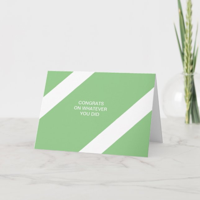 Cartão parabéns a qualquer coisa (Frente)