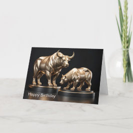 Cartão Parabéns a um comerciante de ações-mestre