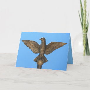 Cartão Parabéns: Águia e Céu Azul