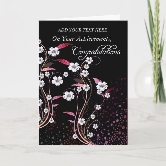 Cartão Parabéns/Alcance De Pansias (Frente)