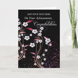 Cartão Parabéns/Alcance De Pansias