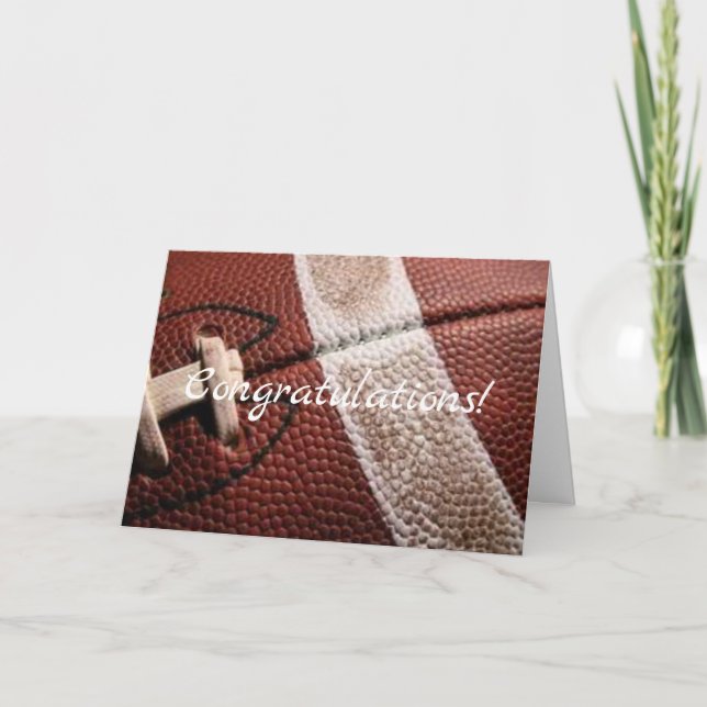 Cartão parabéns antigo futebol (Frente)