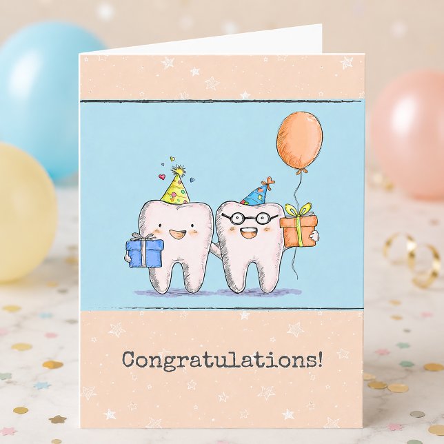 Cartão Parabéns ao Dentista (Dentist Congratulations Card)
