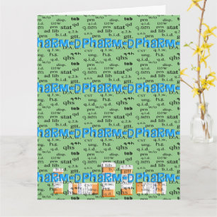 Cartão Parabéns ao Farmacêutico