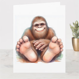 Cartão Parabéns Bigfoot