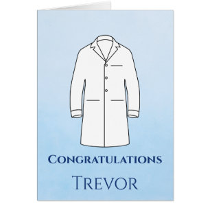 Cartão Parabéns Cerimônia da Bata Branca Doutor