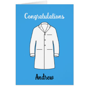 Cartão Parabéns Cerimônia da Bata Branca Doutor