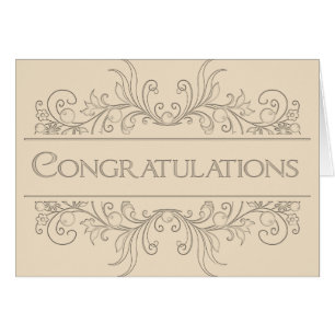 Cartão Parabéns com deco gravado