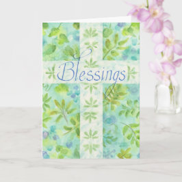 Cartão Parabéns da Cruz Azul da Primeira Comunhão