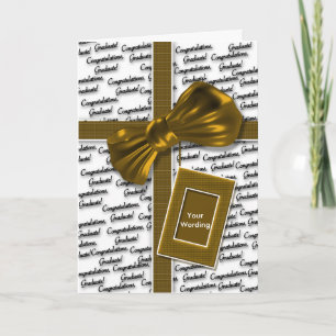 Cartão Parabéns da graduação para homens & mulheres