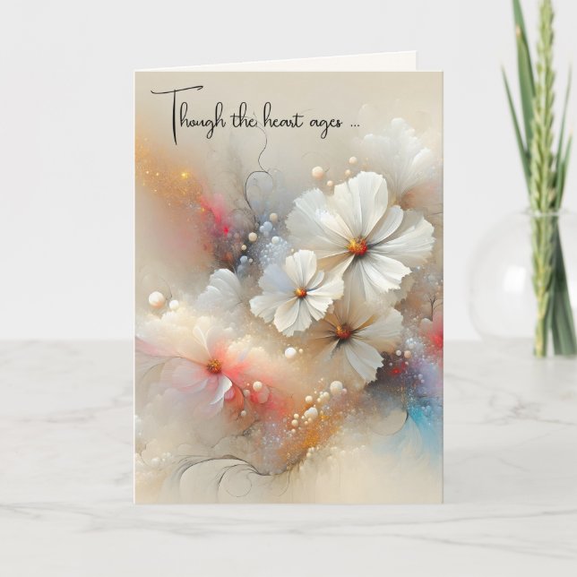 Cartão Parabéns de aniversário do Cosmos Contemporâneos (Frente)