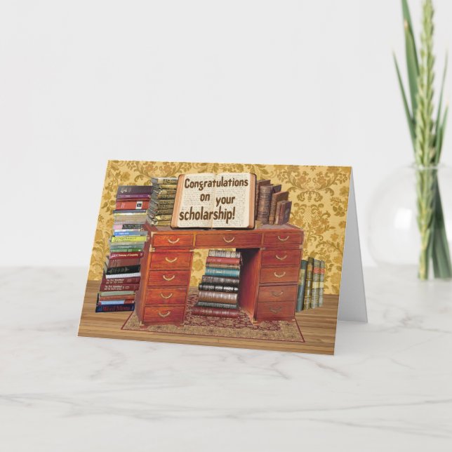 Cartão Parabéns de bolsa (Frente)