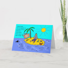 Cartão Parabéns de Cartoon Engraçado de Distância Social