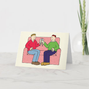 Cartão Parabéns de Casal gay