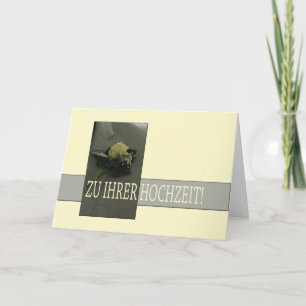 Cartão Parabéns de casamento alemães