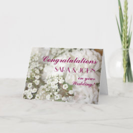 Cartão Parabéns de Casamento Personalizado da Respiração 