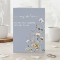 Parabéns de Casamento Personalizados Flor Selvagem