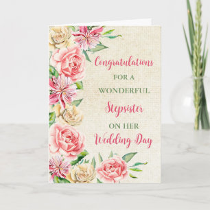 Cartão Parabéns de Dia de Casamento Stepsis