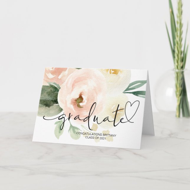 Cartão Parabéns de Formando de Segundo grau de presentes  (Frente)