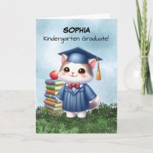 Cartão Parabéns de gatos para Garota de Pós-Graduação