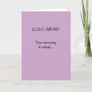 Cartão parabéns de graduação 2020